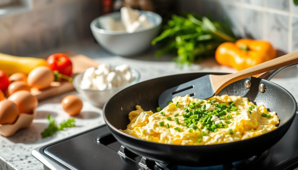 Cottage Cheese Scrambled Eggs Preparation