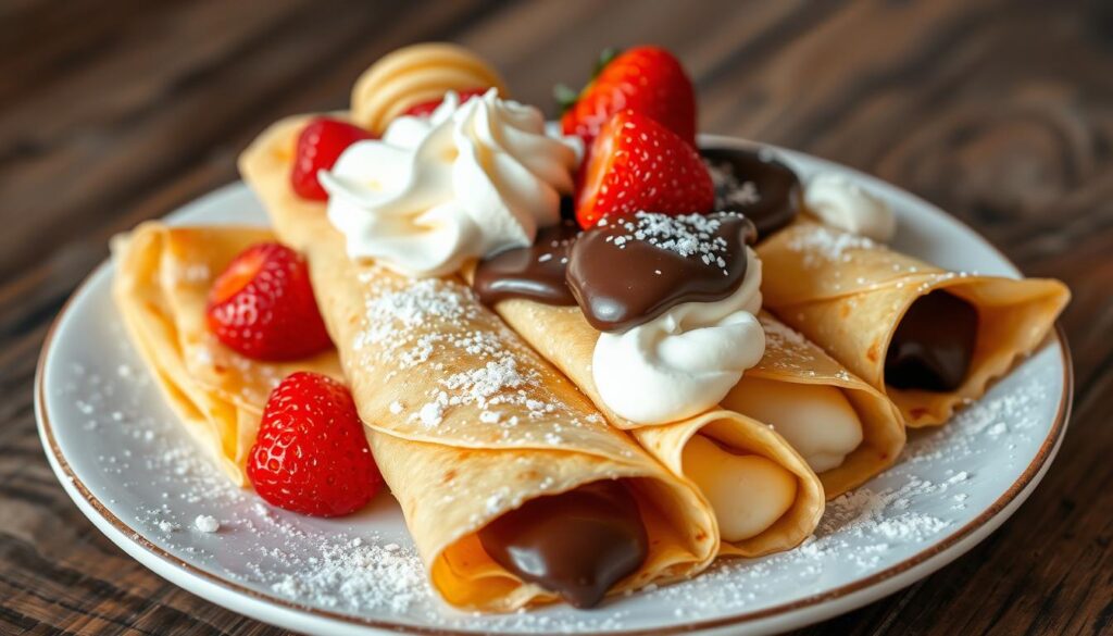 Sweet crepe fillings