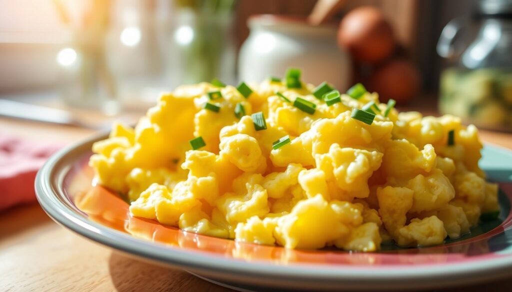 fluffy scrambled eggs