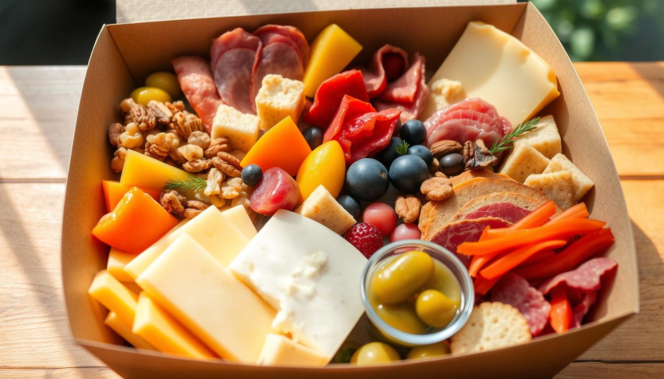 paper lunch box charcuterie