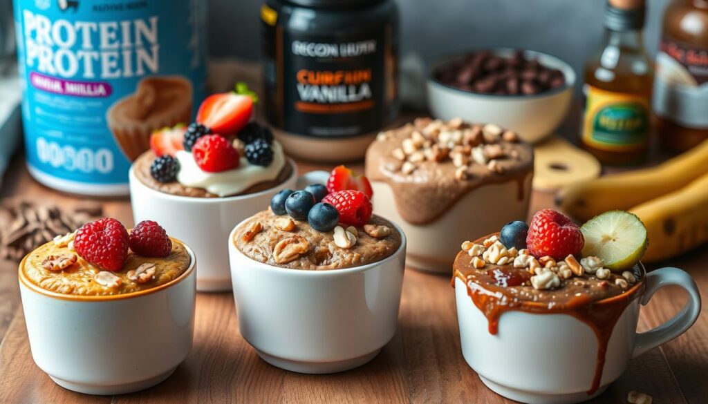 protein mug cakes