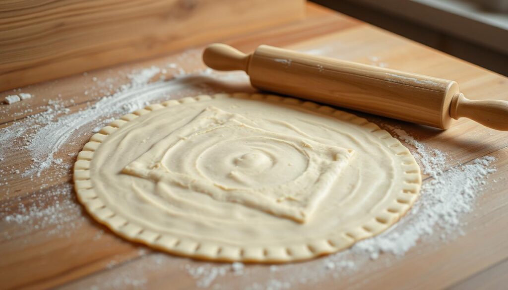 rolling puff pastry