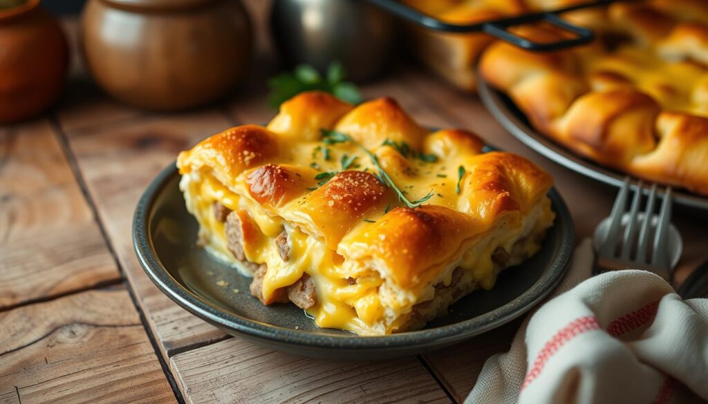 sausage and egg casserole crescent rolls