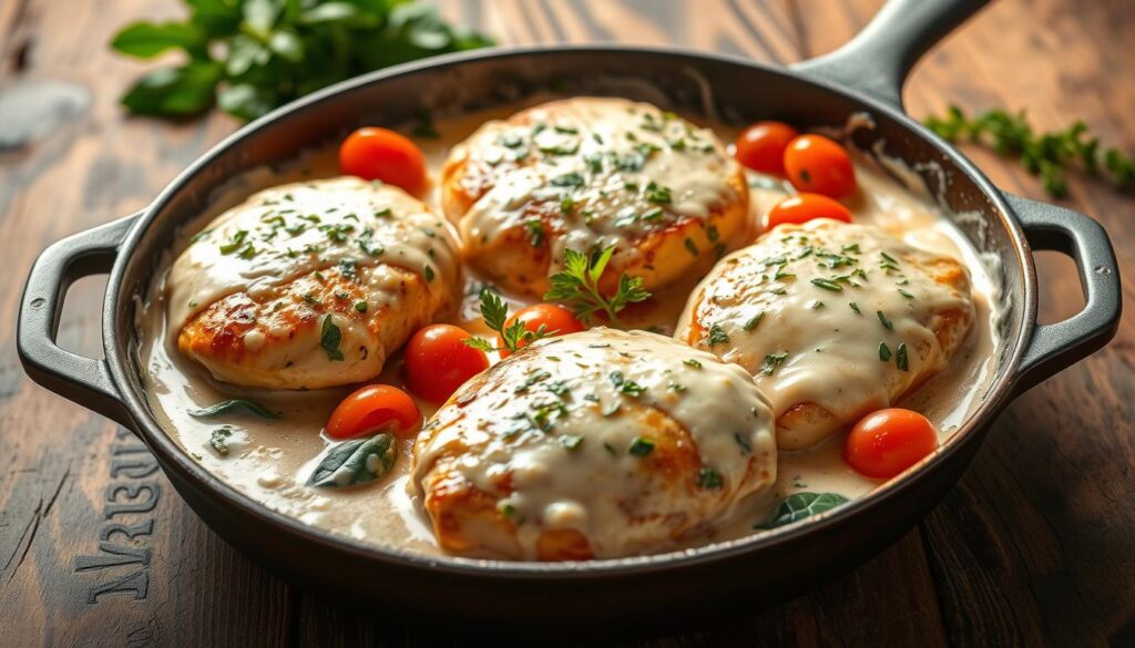 Creamy Parmesan Chicken Skillet